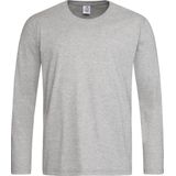 Stedman - T-shirt Crewneck Classic-T LS - Grey Heather - 100% Katoen
