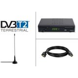 SET DVB-T2 Thuisbundel met Passieve Antenn - TV-ontvanger