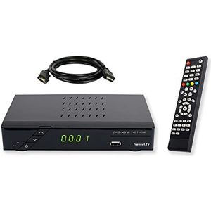 Set-ONE, EasyOne 740 HD DVB-T2, ontvanger, incl. 3 maanden gratis Freenet TV (privézender in HD), PVR Ready, Full-HD 1080p, HDMI, LAN, HBBTV, Mediaspeler, USB 2.0, 12V compatibel, 1,5m HDMI-kabel