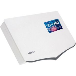 Humax H40D (Platte antenne, 33 dB, DVB-S / -S2), SAT Spiegels + SAT Antennes, Wit