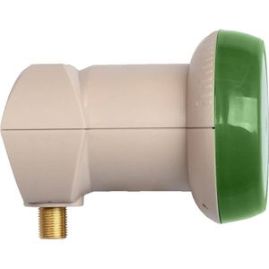 Humax Green Power LNB Weersbescherming, LTE filter Laag stroomverbruik (Enkele LNB), LNB, Groen, Beige