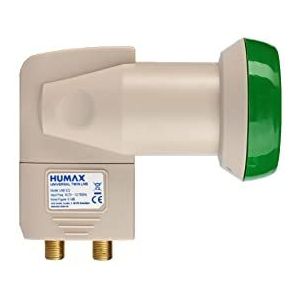 Humax Green Power Twin-LNB - Satelliet Universeel LNB - Voor 2 Deelnemers - Energiebesparend - Weerbestendige Behuizing