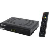 Vantage VT-93 C/T-HD universele combo-ontvanger voor de ontvangst van kabel- en DVB-T2-signalen, PVR-functie, USB-multimedia, freenet TV, EPG, Time Shift, meertalige menunavigatie, zwart