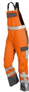 KÜBLER® unisex Warnschutz-Latzhose PSA SAFETY X7 warnorange, anthrazit Größe 48