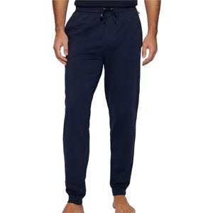 BOSS - Lounge Broek - Zwart - Katoen - Trekkoord en Zakken