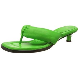 BOSS Gillian Thong S.35-N Sandalen voor dames, van Italiaans leer met naaldhak, maat, Bright Green328, 36 EU