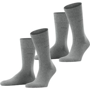 ESPRIT - Basic Easy - Herensokken - Grijs - Multipack 2 Paar