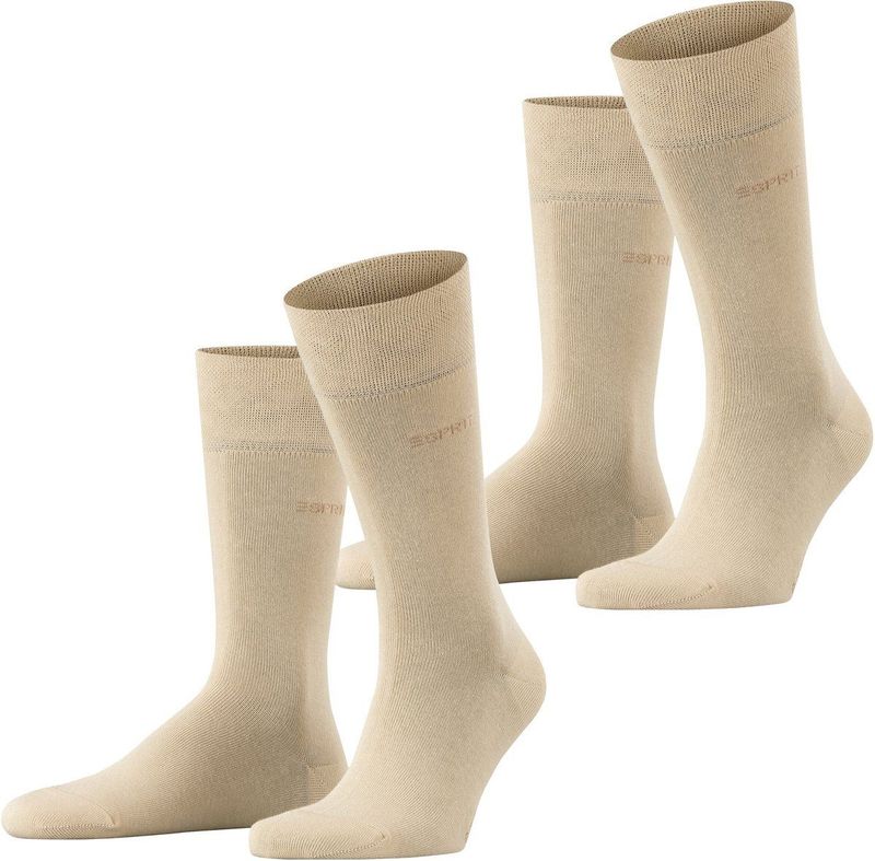 ESPRIT - Basic Easy - Herensokken - Effen - Biologisch Katoen - 2-Pack