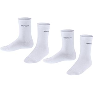 Esprit - Foot Logo 2-Pack - Kindersokken - Wit - Duurzaam Organisch Katoen