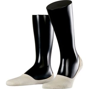 Esprit Basic Uni 2-Pack onzichtbare antislip kousenvoetjes katoen multipack footies heren beige - Maat 39-42