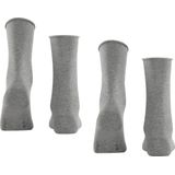 Esprit - Basic Pure - Damessokken - Grijs - Organisch Katoen - 2-Pack