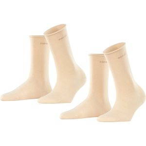 ESPRIT - Sokken Basic Pure Multipack - Katoen - Beige Cream - 2 Paar