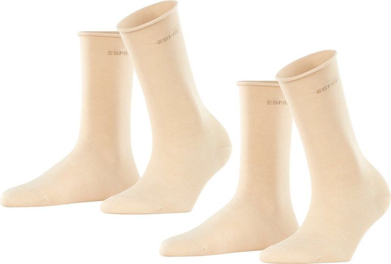 Esprit - Basic Pure - Sokken - Huid - 2-pack