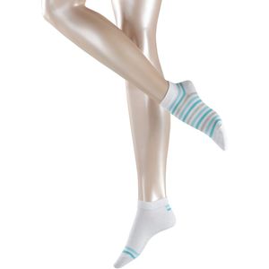 FALKE - Sneaker Mixed Stripe - Enkelsokken - Zwart - 2-pack