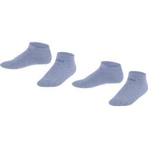 Esprit - Foot Logo - Sneakersokken - Blauw - 2-Pack - Duurzaam Organisch Katoen