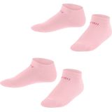 Esprit - Foot Logo 2-Pack - Sneakersokken - Roze - Organisch Katoen