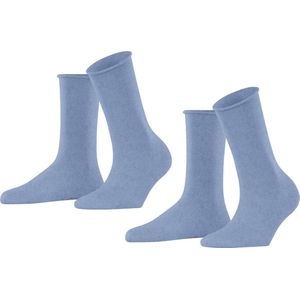 Esprit - Basic Pure - Sokken - Blauw - 2-Pack - Duurzaam Organisch Katoen