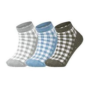 Esprit - Pixel Checks - Sokken - Meerkleurig - 3-Pack - Unisex Kids
