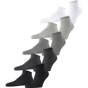 Esprit - Solid-Mix - Heren Sneakersokken - Veelkleurig - 5-Pack - Biologisch Katoen