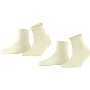 Esprit Cozy Dot 2 paar korte wollen sokken van fijn scheerwol, effen, wit (Offwhite 2010), 39-42 EU, wit (Offwhite 2010)