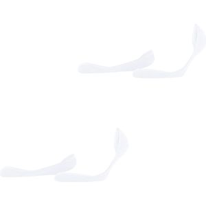 Esprit Solid Low 2-Pack onzichtbare antislip duurzaam katoen multipack footies dames wit - Maat 39-42