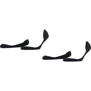 Esprit Solid Low 2-Pack onzichtbare antislip duurzaam katoen multipack footies dames zwart - Maat 35-38