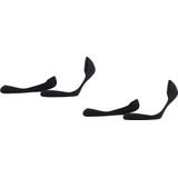 ESPRIT Dames Liner sokken Solid Low 2-Pack W IN Katoen Onzichtbar eenkleurig Multipack 2 Paar, Zwart (Black 3000), 39-42