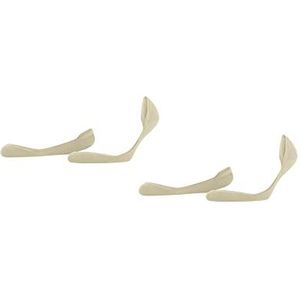 Esprit Solid Low 2-Pack onzichtbare antislip duurzaam katoen multipack footies dames beige - Maat 39-42