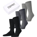 Esprit - Solid Mix - Heren Sokken - Veelkleurig - 3 Pack - Ademend - Eco-vriendelijk - Organisch Katoen