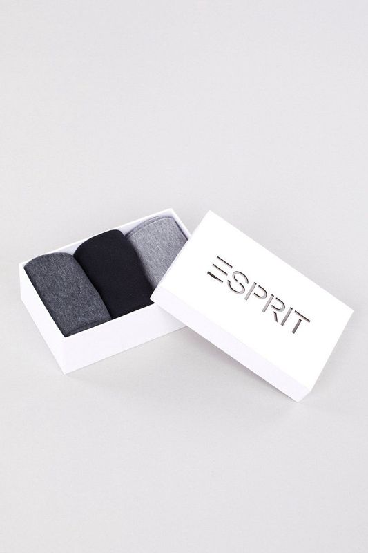 Esprit - Solid Mix - Heren Sokken - Veelkleurig - 3 Pack - Ademend - Eco-vriendelijk - Organisch Katoen