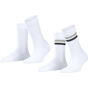 ESPRIT - Tennis Stripe - Sokken - Wit - Multipack 2 Paar