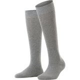 ESPRIT - Kniekousen - Grijs Light Grey Melange - 1 paar - Comfort Tailleband