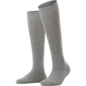 ESPRIT - Kniekousen - Grijs Light Grey Melange - 1 paar - Comfort Tailleband