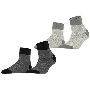 ESPRIT Dames Sokken Cable Stitch 2-Pack W SSO Katoen Gedessineerd Multipack 2 Paar, Veelkleurig (Sortiment 0050), 35-38