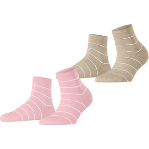 ESPRIT - Fine Line - Sokken - Veelkleurig - 2 Paar - Katoen Gedessineerd