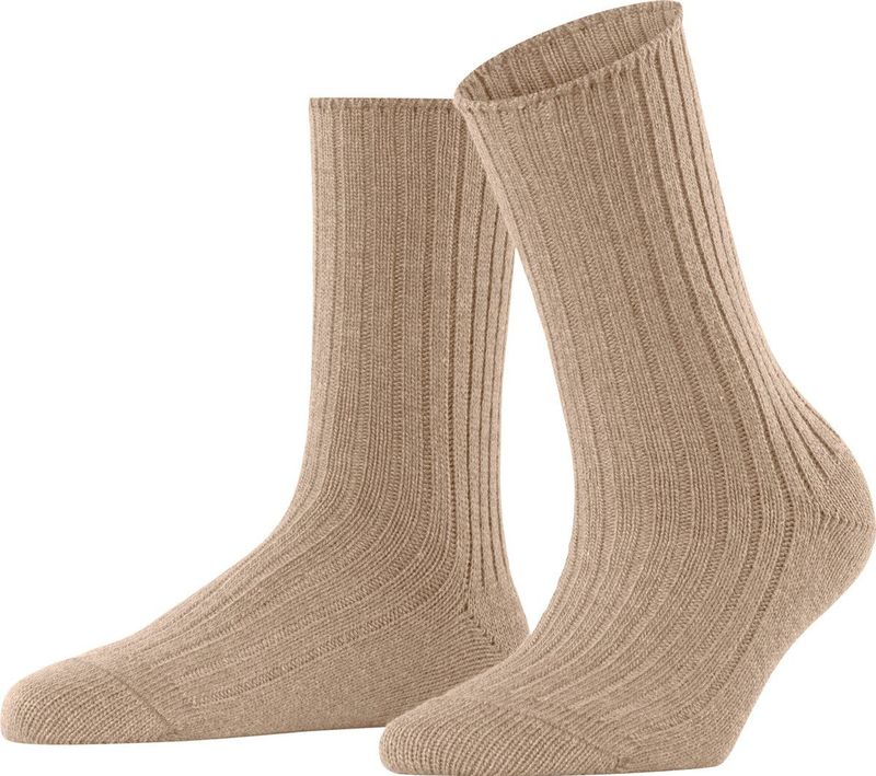 ESPRIT - Hygge W So - Dames Sokken - Bruin Camel - 1 Paar
