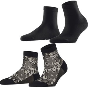 Esprit - Korte Sok - Geranium - 2-Pack - Katoen