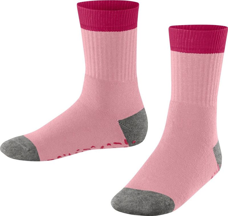 Esprit Cozy Memphis Noppen op de zool katoen huissokken kinderen roze - maat 23-26