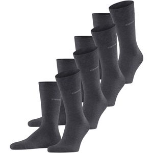 Esprit - Solid 4-Pack - Heren Sokken - Grijs - Huidvriendelijk Katoen