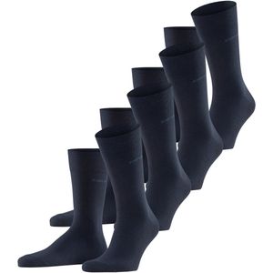 ESPRIT Heren Sokken Solid M So katoen eenkleurig multipack, Blauw Marine 6120, 40-46