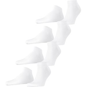 Esprit - Solid 4-Pack - Sneakersokken - Wit - Biologisch Katoen