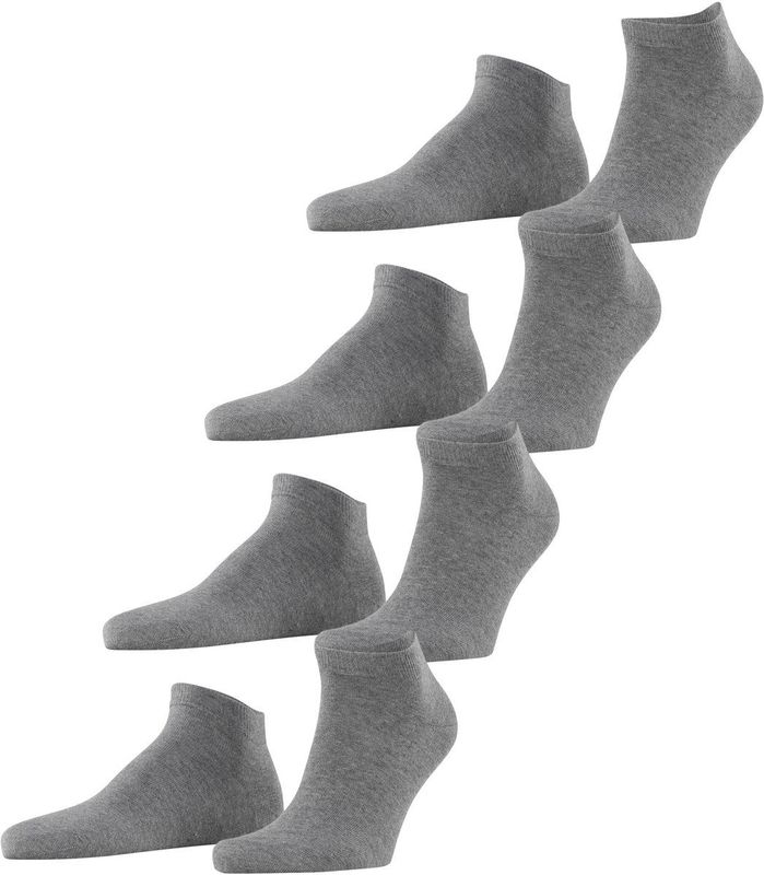 Esprit - Effen Sneakersok - Zwart - Biologisch Katoen - 2 Stuks