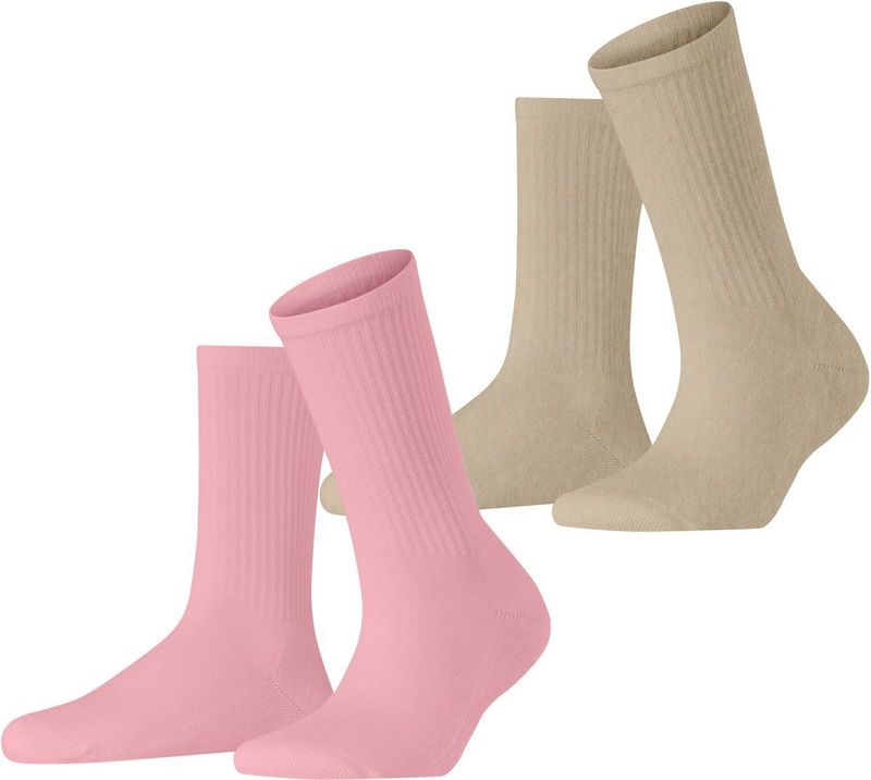 Esprit - Basic Tennis - Sportsokken - Veelkleurig - 2-Pack van Biologisch Katoen