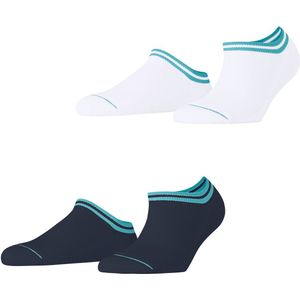 Esprit - Base Stripe - Enkelsokken - Veelkleurig - Biologisch Katoen, 2-Pack