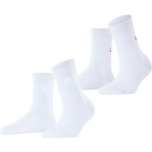 Esprit - Heart & Love - Enkelsokken - Wit - 2-Pack van Biologisch Katoen