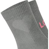 ESPRIT - Heart & Love - Sokken - Grijs - Katoen - 2 Paar