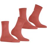 Esprit - Heart & Love 2-Pack - Gedessineerd Katoen Sokken - Rood