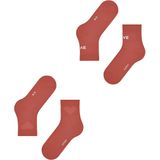 Esprit - Heart & Love 2-Pack - Gedessineerd Katoen Sokken - Rood