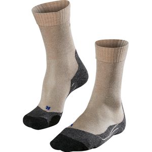 FALKE TK2 Cool Wandelsokken anti blaren, medium padding functioneel garen sportsokken dames beige - Maat 39-40