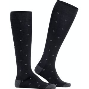 FALKE - Kniekousen - Zwart - Katoen - Verstevigd Met Stippen